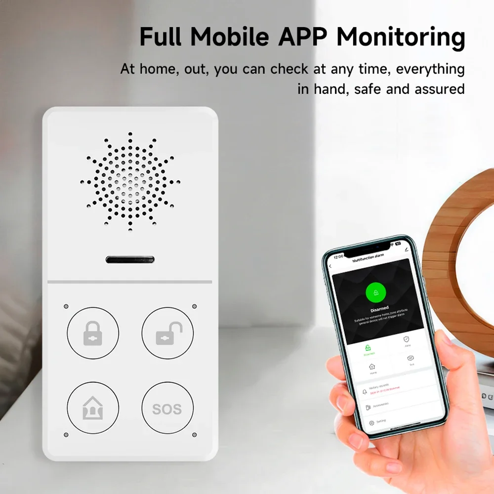 Tuya Wifi Smart Alarm System 4 - Smart Home Automation Kit recension och pris