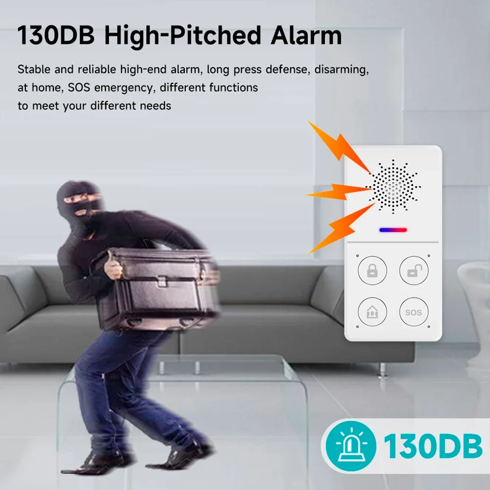 Tuya Wifi Smart Alarm System 4 - Smart Home Automation Kit recension och pris