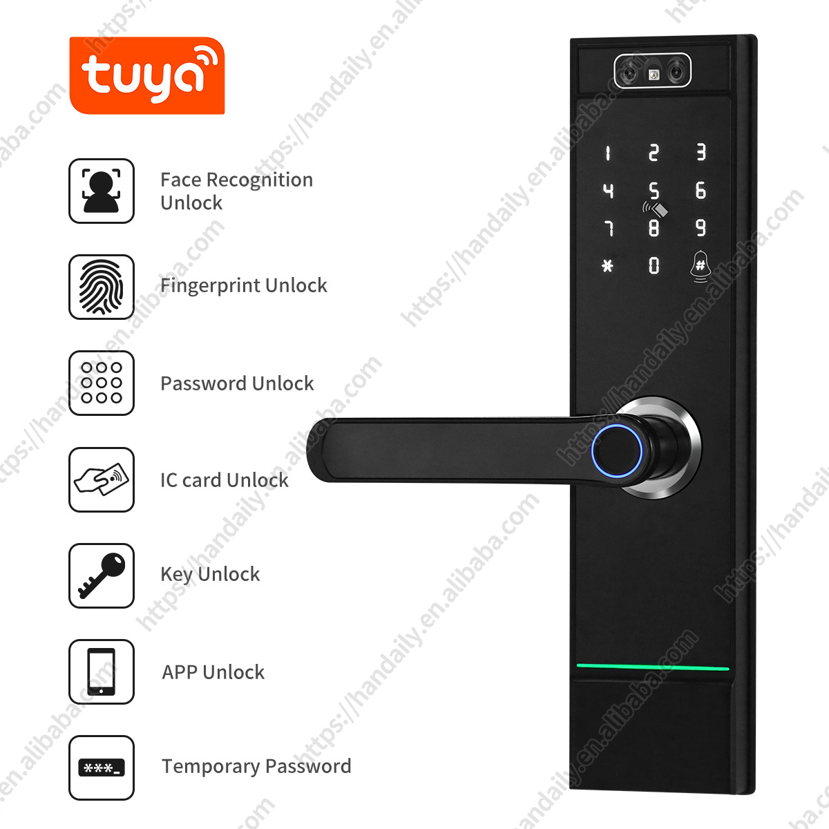 High Security Wholesale 3d Fac - Smart Door Lock Wifi recension och pris