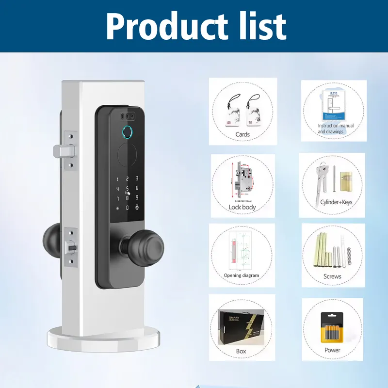 Cross-border Wooden Door Lock  - Smart Door Lock Wifi recension och pris