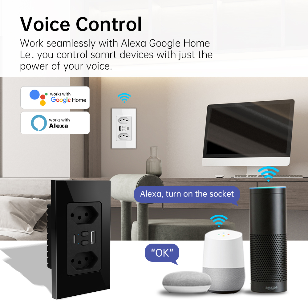 MANHOT Wifi Smart Brazil Socke - Wifi Smart Plug recension och pris