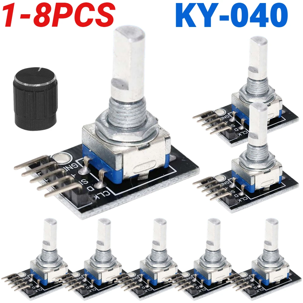 1-8PCS KY-040 360 Degrees Rota - Sensor Kit Arduino recension och pris