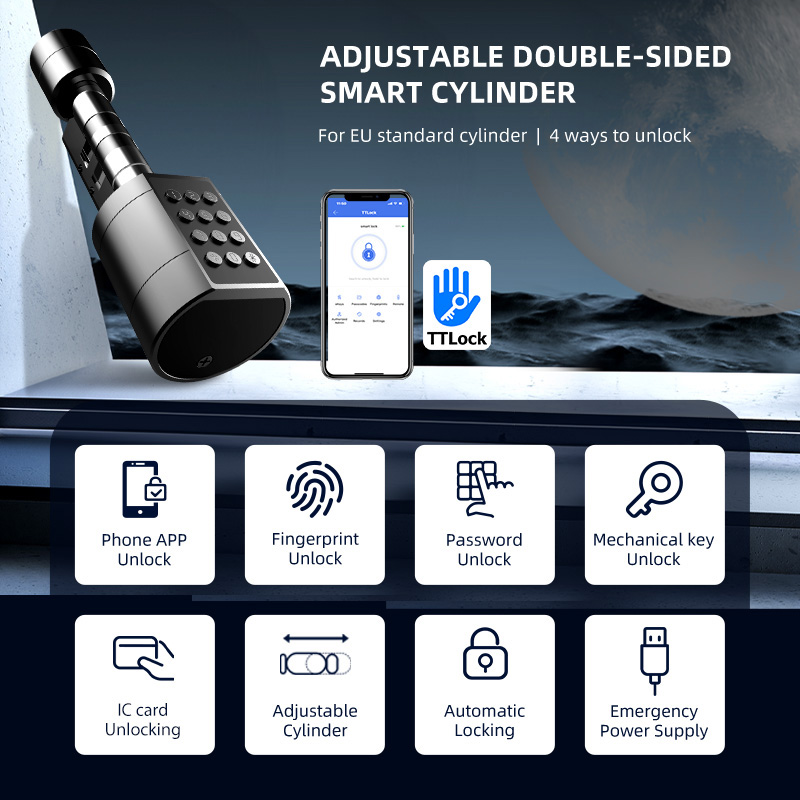 Smart Euro Cylindrical Door Lo - Smart Door Lock Wifi recension och pris