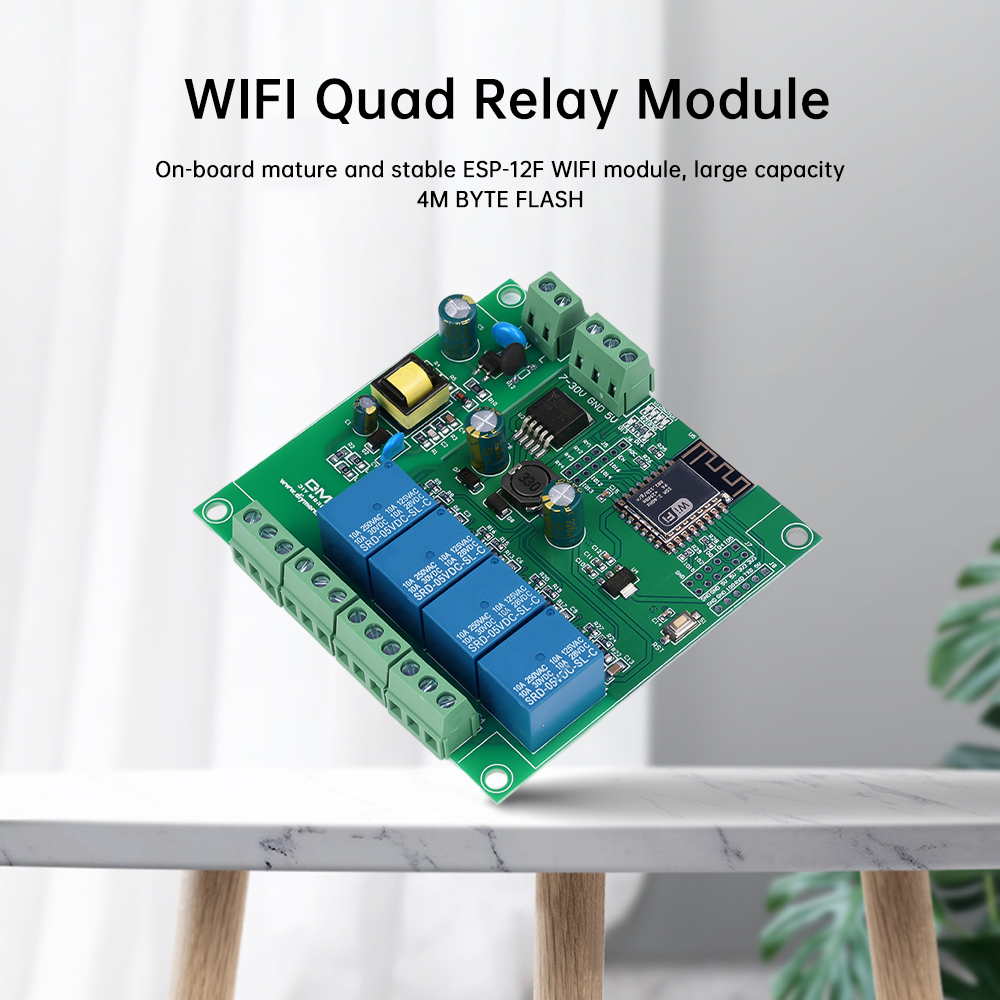 Relay Module WiFi 4‑Channel ES - Esp8266 Relay Module recension och pris