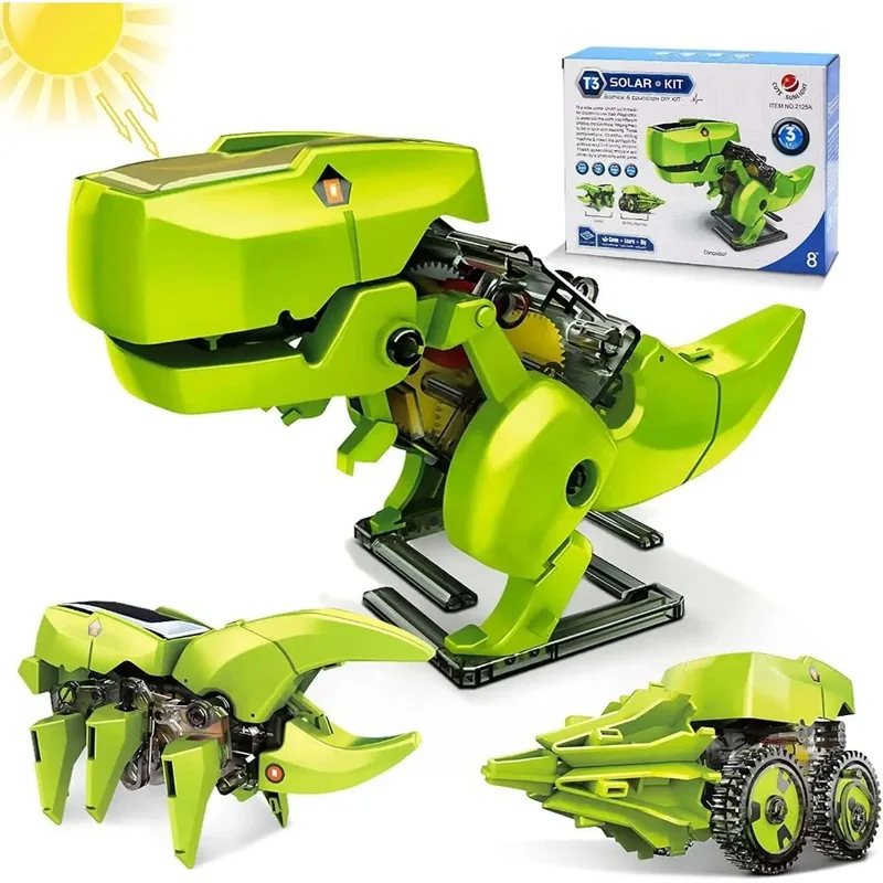 3-in-1 Solar Robot Kit, Dinosa - Stem Robotics Kit recension och pris