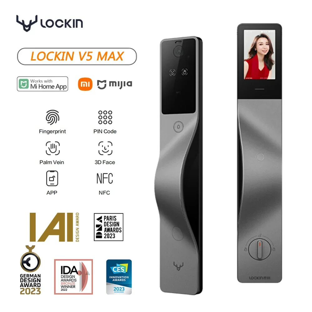 Lockin V5 Max 3D Face Recognit - Smart Door Lock Wifi recension och pris